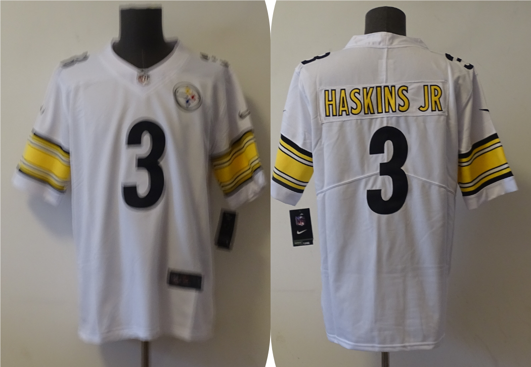 Men's Pittsburgh Steelers Dwayne Haskins Jr. #3 White Jersey